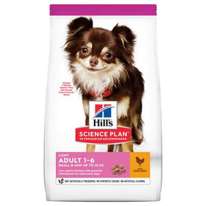 Hill's Can. SP Light Adult Small&Mini Chicken 6kg – krmivo pro psy malých plemen s kontrolou hmotnosti, příchuť kuře, balení 6 kg.