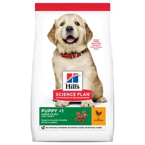 Hill's Can. SP Puppy Large Chicken 2,5kg – krmivo pro štěňata velkých plemen, příchuť kuře, balení 2,5 kg.