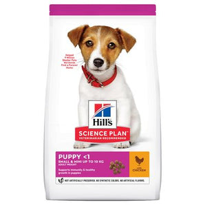 Hill's Can. SP Puppy Small&Mini Chicken 6kg – krmivo pro štěňata malých plemen, příchuť kuře, balení 6 kg.