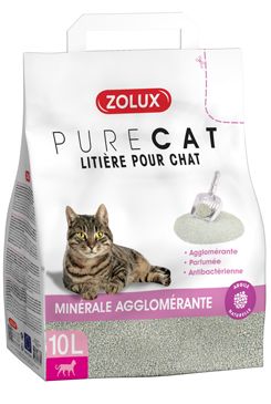 Podestýlka PURECAT antibacterial scent clump 10l – Antibakteriální hrudkující podestýlka, balení 10 l.