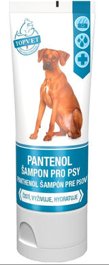 Panthenol šampon pro psy TOPVET 200ml - šampon s panthenolem pro psy, objem 200ml.