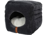 Pelech PALOMA 2 IN 1 CUBE 35cm šedá - Moderní a praktický pelech pro malé psy, který kombinuje pohodlí s funkcionalitou.