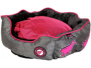 Pelech Running Oval Bed L růžovošedá - Kvalitní a pohodlný pelech pro psy, ideální pro relaxaci a spánek.