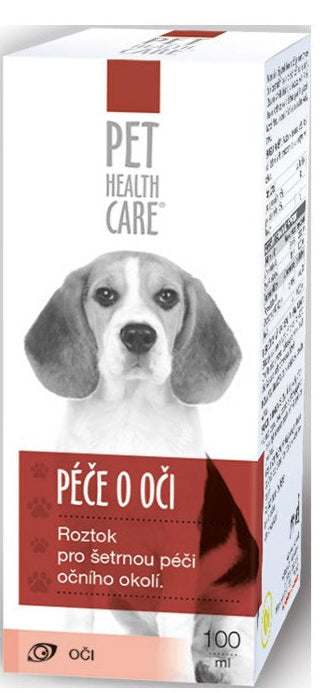 Péče o oči pro psy a kočky 100ml PHC - Oční péče pro psy a kočky, zajišťuje čistotu a prevenci zánětů očí.