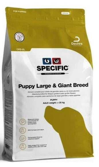 Krmivo pro štěňata velkých a obřích plemen Specific CPD-XL, 4 kg balení.