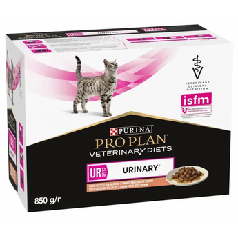 Purina PPVD Feline kaps. UR St/Ox Urinary Salm10x85g - Konzerva pro kočky podporující zdraví močového systému a prevenci tvorby kamenů.
