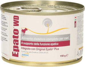 Epato W/D konzerva pro psy, 150 g, dieta pro psy s jaterními problémy.