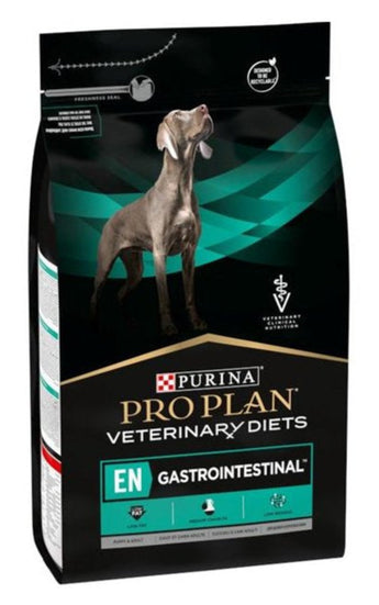 Purina PPVD Canine EN Gastrointestinal 1,5kg - Dietní krmivo pro psy s trávicími problémy, podporuje trávení a zdraví zažívacího systému.