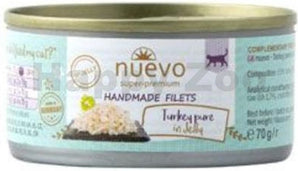 Nuevo Handmade Cat Adult krůta v želé 70 g – Ručně vyráběné krmivo s krůtím masem v želé, balení 70 g.