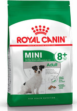 Royal Canin Mini Adult 8+ 8kg – Krmivo pro starší psy malých plemen, balení 8 kg.