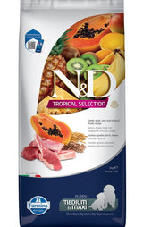 N&D TROPICAL SELECTION DOG Puppy M/L Lamb, 10 kg, krmivo pro štěňata s jehněčím.
