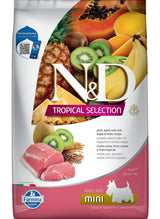 N&D TROPICAL SELECTION DOG Adult Mini Pork, 5 kg, výživné krmivo pro malé psy.