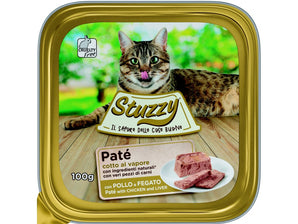 Stuzzy Cat vanička Adult Paté, kuřecí játra, 100 g, chutné krmivo.
