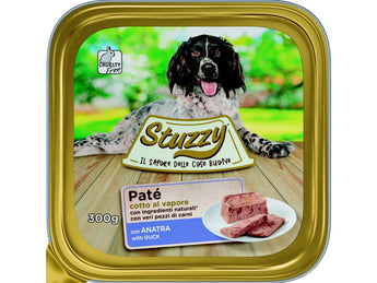 Stuzzy Dog vanička Adult Paté, kachna, 300 g, šťavnaté krmivo.
