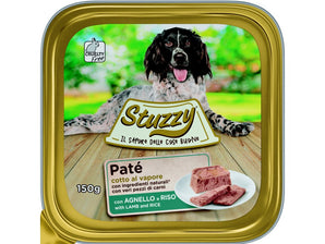 Stuzzy Dog vanička Adult Paté, jehněčí, 150 g, výživné krmivo.
