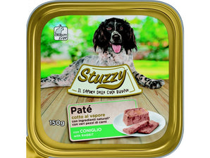 Stuzzy Dog vanička Adult Paté, králík, 150 g, lahodné krmivo pro psy.