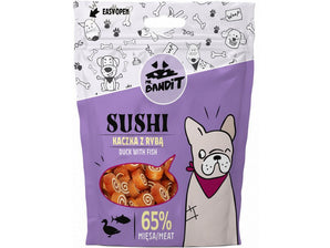 VetExpert Mr.Bandit pochoutka SUSHI, kachna a ryba, 500 g, lahodný pamlsek.