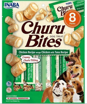 Churu Dog Bites Chicken wraps Chicken+Tuna 8x12g