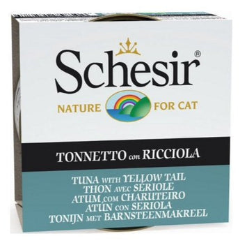 Schesir Cat konz. Adult tuňák/kranas 85g - Kapsa pro kočky s tuňákem a kranasem, pro bohatý obsah omega-3 mastných kyselin.