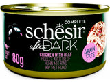 Schesir Cat konz. After Dark Wholefood kuře/hovězí 80g - Kapsa pro kočky s kuřetem a hovězím, pro vyváženou a výživnou stravu.