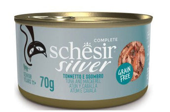 Schesir Cat konz. Senior Wholefood tuňák/makrela 70g - Kapsa pro starší kočky s tuňákem a makrelou, ideální pro udržení energie.