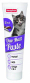 Beaphar Pasta Duo Malt proti trichobezoárům, 100 g, pomáhá předcházet vzniku trichobezoárů a podporuje zdravé trávení u koček.