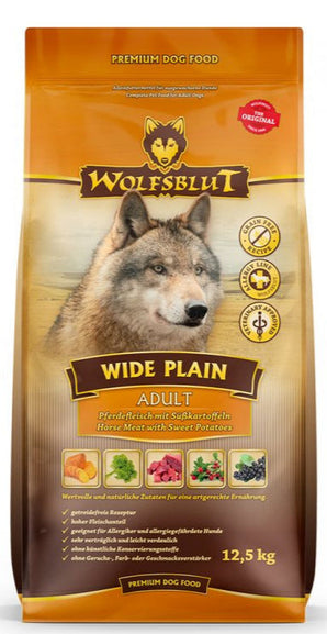 Granule Wolfsblut Dog Adult Light Wide Plain s nízkým obsahem tuku pro dospělé psy, 12,5 kg.