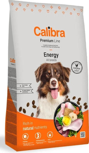 Calibra Dog Premium Line Energy 3 kg, krmivo s vysokým obsahem energie pro aktivní psy.