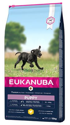 Eukanuba Dog Puppy Large 15kg – Krmivo pro štěňata velkých plemen, balení 15kg