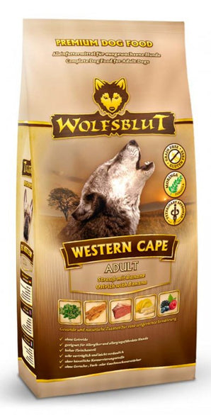 Granule Wolfsblut Dog Adult Western Cape s masem ze zvěřiny pro dospělé psy, 2 kg.