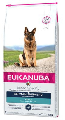 Eukanuba Dog Breed N. German Shepherd 12kg – Krmivo pro psy plemene Německý ovčák, balení 12kg