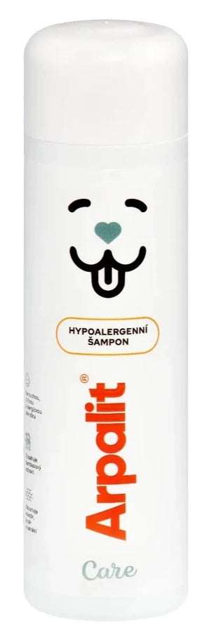 Arpalit šampon hypoalergenní 250ml – Hypoalergenní šampon pro zvířata s citlivou pokožkou, balení 250 ml.