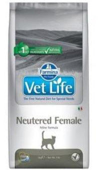 Vet Life Natural Feline Neutered Female 5kg – Krmivo pro kastrované kočky, balení 5kg