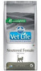 Vet Life Natural Feline Neutered Female 5kg – Krmivo pro kastrované kočky, balení 5kg
