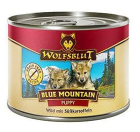 Konzerva Wolfsblut Dog Puppy Blue Mountain s jelením masem pro štěňata, 200 g.