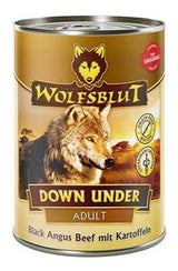 Konzerva Wolfsblut Dog Adult Down Under s klokaním masem a batáty, 395 g.