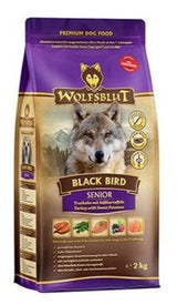 Granule Wolfsblut Dog Senior Black Bird s křepelkou pro starší psy, 2 kg.