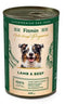 Konzerva Fitmin dog NP s jehněčím a hovězím masem pro psy, 400 g.