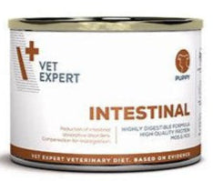 Štěněcí dieta VetExpert VD 4T Intestinal pro psy s trávicími potížemi, konzerva 200 g.