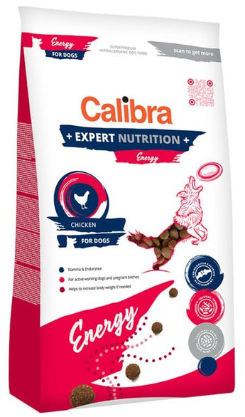 Calibra Dog EN Energy Chicken 2kg – Energetické krmivo pro aktivní psy, s kuřecím, balení 2 kg.