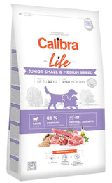 Calibra Dog Life Junior Small & Medium Breed Lamb 12kg – Krmivo pro mladé psy malých a středních plemen s jehněčím, balení 12 kg.