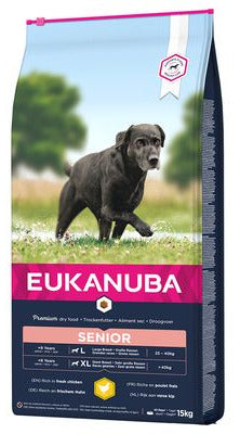 Eukanuba Dog Senior Large & Giant 15kg – Krmivo pro starší psy velkých a obřích plemen, balení 15kg