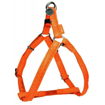 Postroj pro psa MAC LEATHER oranžový, šířka 20mm
