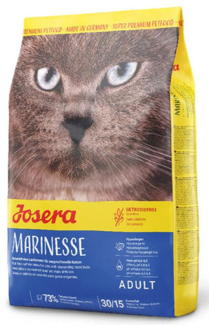Josera Marinesse 2 kg – Hypoalergenní krmivo pro kočky s rybami pro citlivé zažívání, balení 2kg.