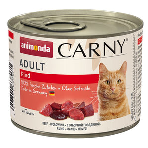 Carny Adult Hovězí 200g – Konzerva pro dospělé kočky s hovězím, balení 200 g.