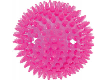 Hračka pes BALL SPIKE TPR POP, 8 cm, s ostny, růžová, Zolux, malý míček s ostny.