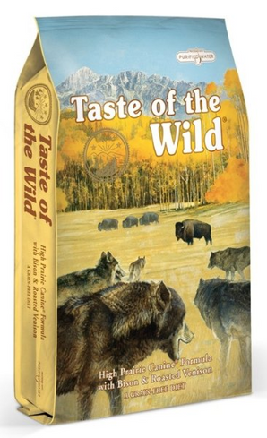 Taste of the Wild High Prairie 2kg balení krmiva pro psy s příchutí divoké zvěře.