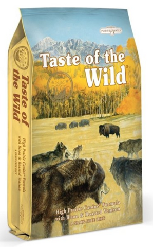 Granule pro psy Taste of the Wild High Prairie 12,2kg s příchutí bizona a zvěřiny.