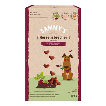 Bosch Sammy’s pochoutka, Heartbreaker, 800 g, srdíčkové pamlsky pro psy.