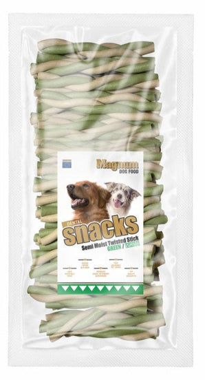 Zeleno-bílý Magnum Twisted Stick 5" 12,5 cm, balení 50 ks